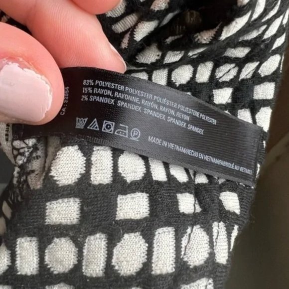 Saturday Sunday by Anthropologie Isabel Bow Tie Dress Size Small S Black - Picture 5 of 9